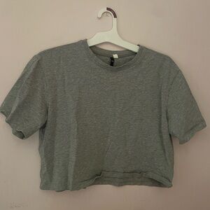 Gray Women's Crop Top